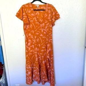 A new day ruffle midi dress